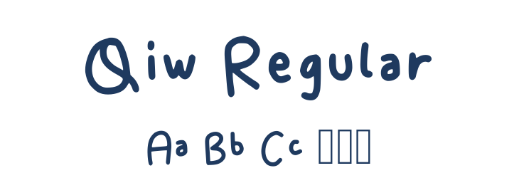 Qiw Regular Font Preview