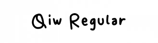 Qiw Regular  les polices de caract&egrave;res gratuit t�l�charger