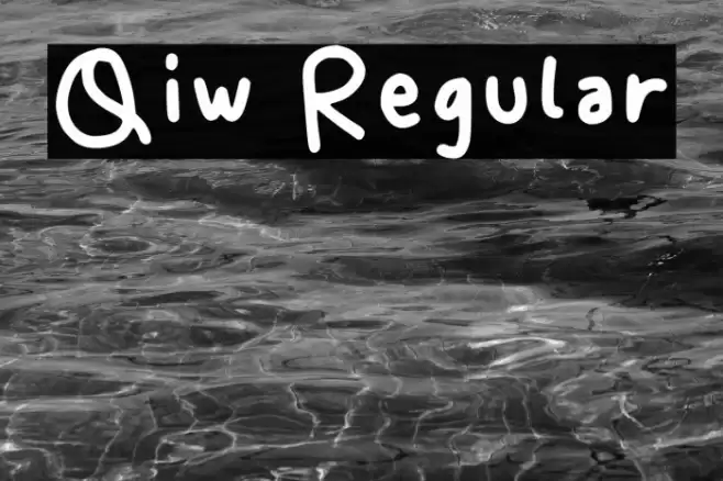 Qiw Regular Шрифта examples