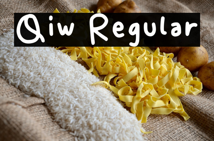 Qiw Regular Example 3