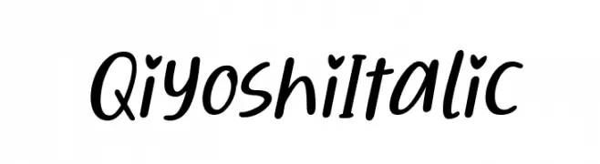 Qiyoshi Italic  Fuentes Gratis Descargar