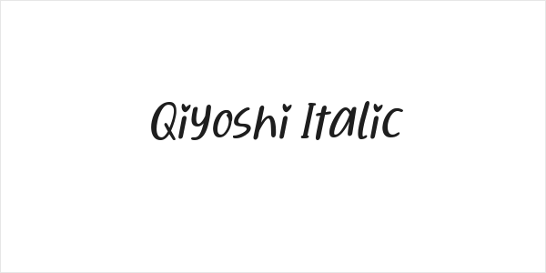 Qiyoshi Italic Logo