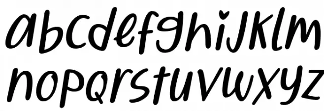Qiyoshi Italic फ़ॉन्ट लोअरकेस