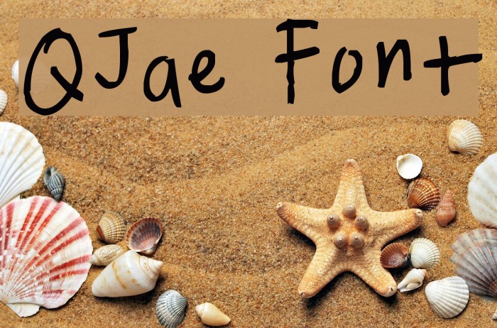 QJae Font examples