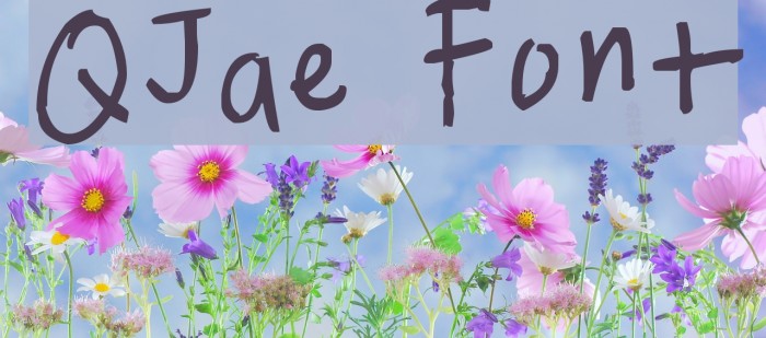 QJae Font examples