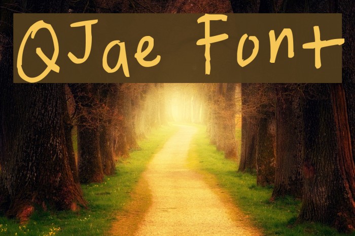 QJae Font examples