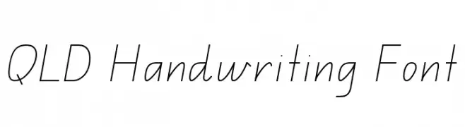 QLD Handwriting Font  Free Fonts Download