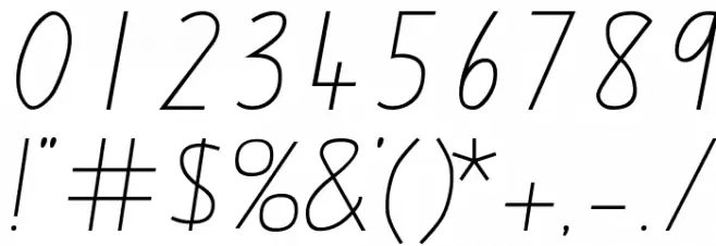 QLD Handwriting Font Font OTHER CHARS