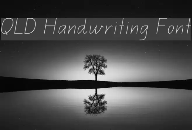 QLD Handwriting Font Font examples