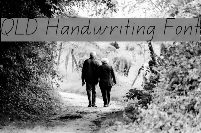 QLD Handwriting Font Font examples