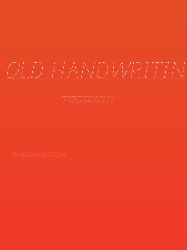 QLD Handwriting Guide Poster