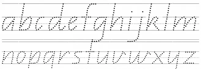 QLD Handwriting Guide Polices MINUSCULES