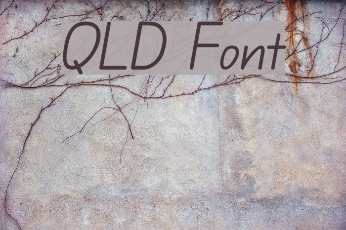 QLD Font examples