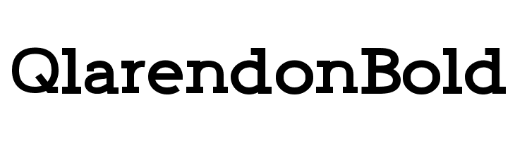 Qlarendon Bold फ़ॉन्ट