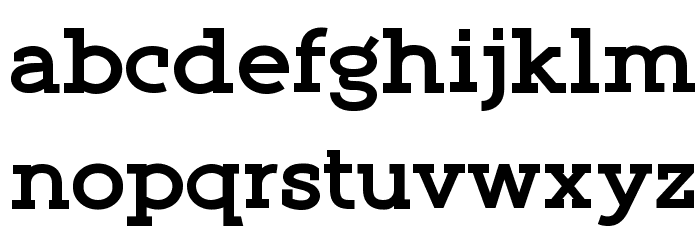 Qlarendon Bold Font LOWERCASE