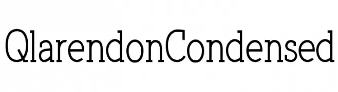 Qlarendon Condensed  font caratteri gratis