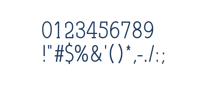 Qlarendon Condensed Other Characters