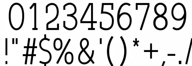 Qlarendon Condensed Font OTHER CHARS