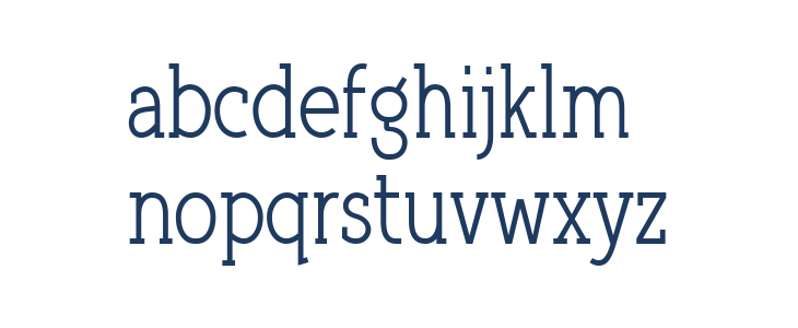 Qlarendon Condensed Lowercase