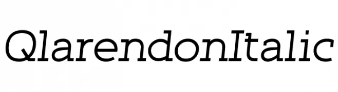 Qlarendon Italic  नि: शुल्क फ़ॉन्ट्स डाउनलोड