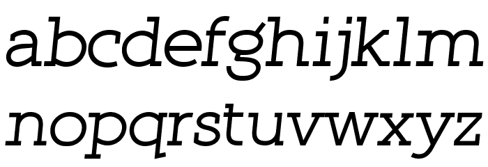 Qlarendon Italic Font LOWERCASE