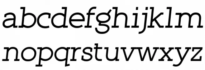 Qlarendon Italic Schriftart Kleinbuchstaben