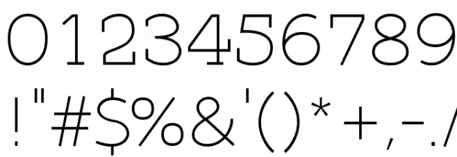 Qlarendon Light Font OTHER CHARS