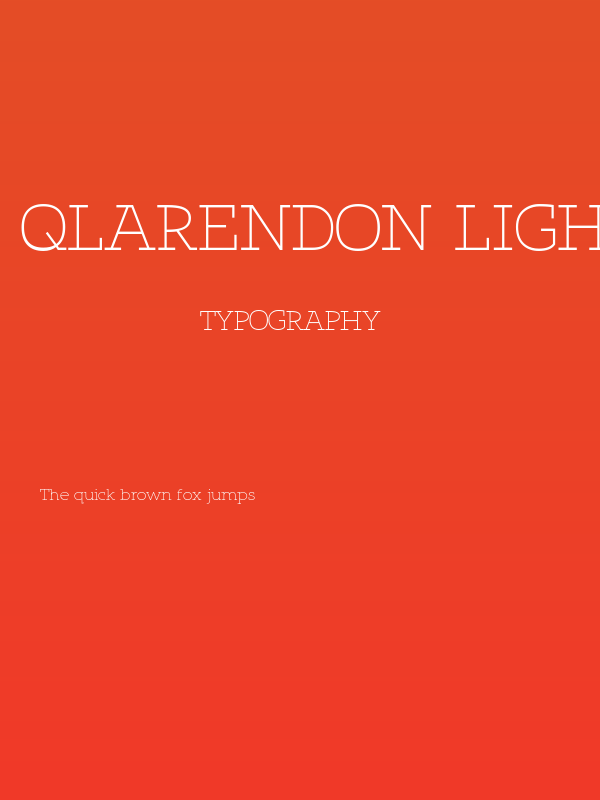 Qlarendon Light Poster