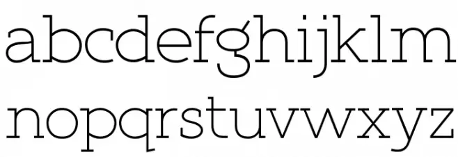 Qlarendon Light Font LOWERCASE
