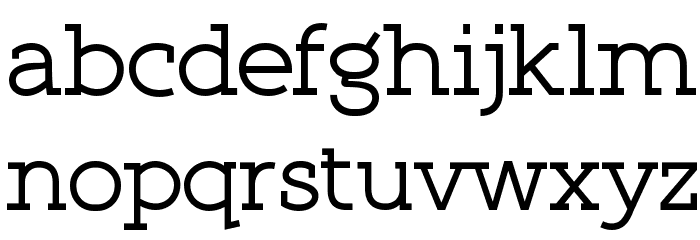Qlarendon Font LOWERCASE