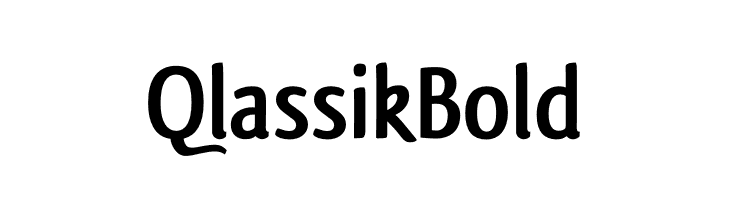 Qlassik Bold  नि: शुल्क फ़ॉन्ट्स डाउनलोड