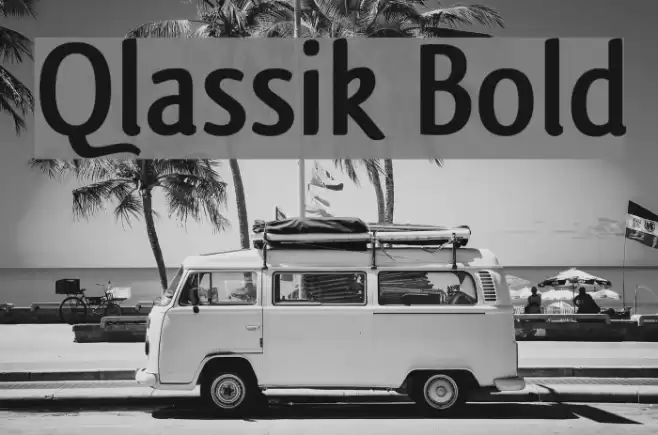 Qlassik Bold Font examples