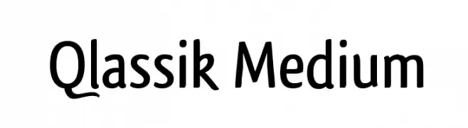 Qlassik Medium  Descarca Fonturi Gratis