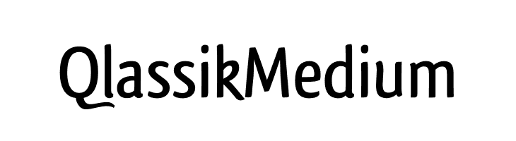 Qlassik Medium  font caratteri gratis