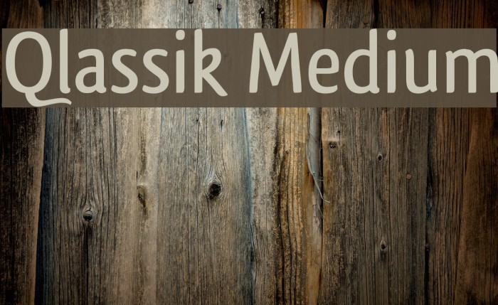 Qlassik Medium Font examples