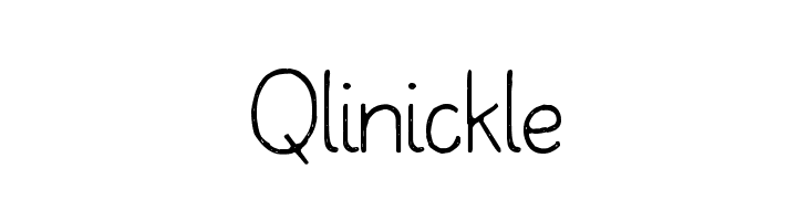 Qlinickle Font