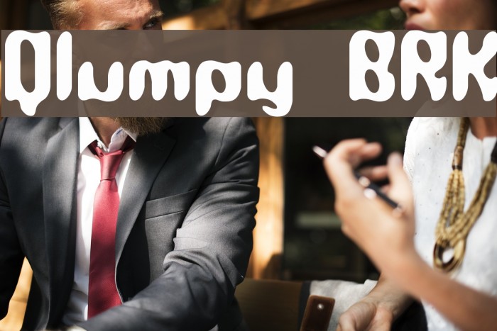 Qlumpy BRK फ़ॉन्ट examples