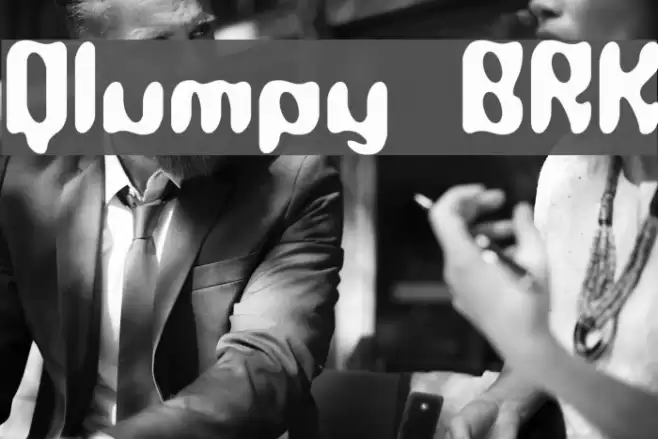 Qlumpy BRK Font examples