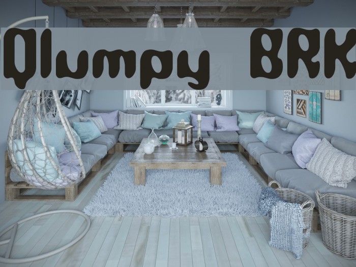 Qlumpy BRK फ़ॉन्ट examples