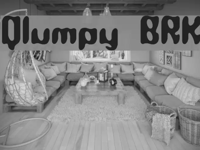 Qlumpy BRK Font examples