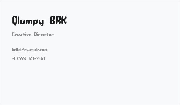 Qlumpy BRK Business Card
