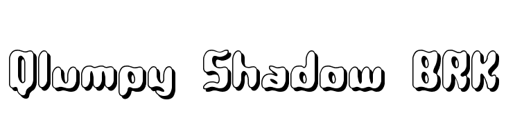 Qlumpy Shadow BRK Font