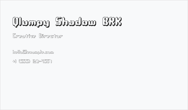 Qlumpy Shadow BRK Business Card