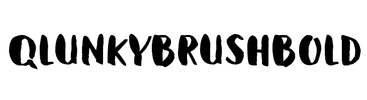 Qlunky Brush Bold Шрифта