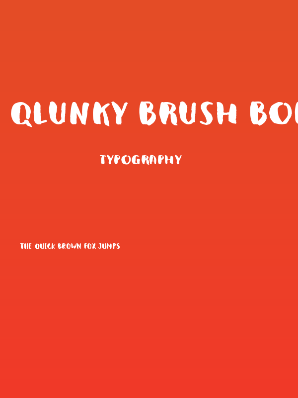 Qlunky Brush Bold Poster