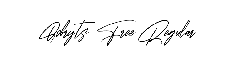 Qobryts Free Regular  Descarca Fonturi Gratis