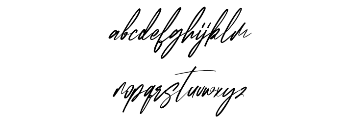 Qobryts Free Regular Font LOWERCASE