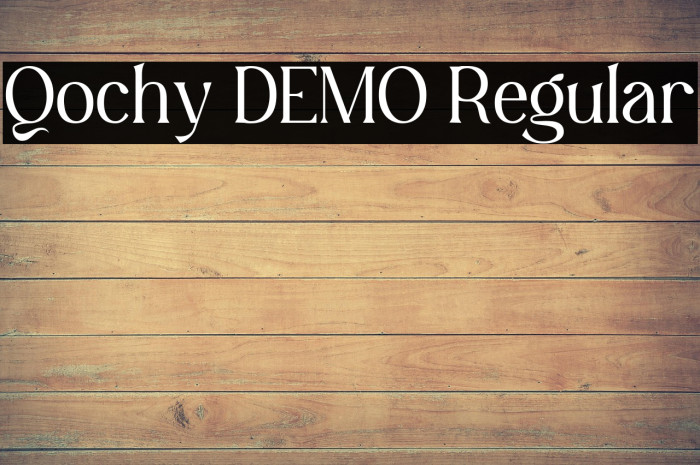 Qochy DEMO Regular Example 3