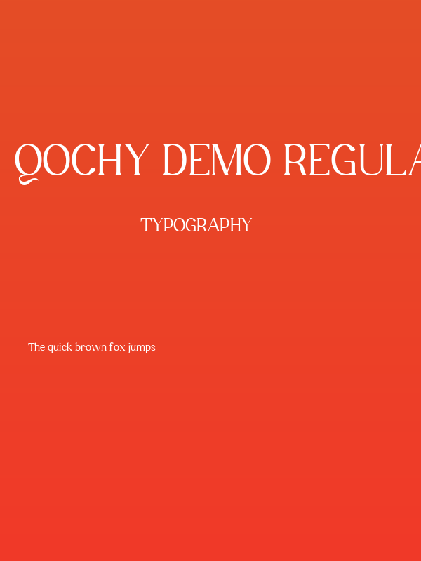 Qochy DEMO Regular Poster