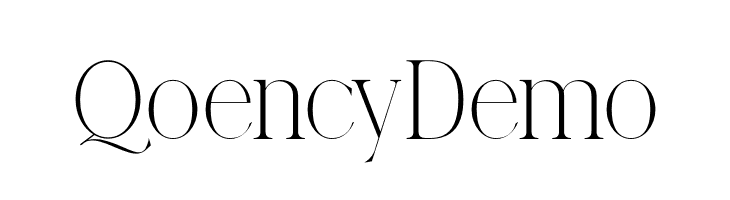 Qoency Demo  font caratteri gratis